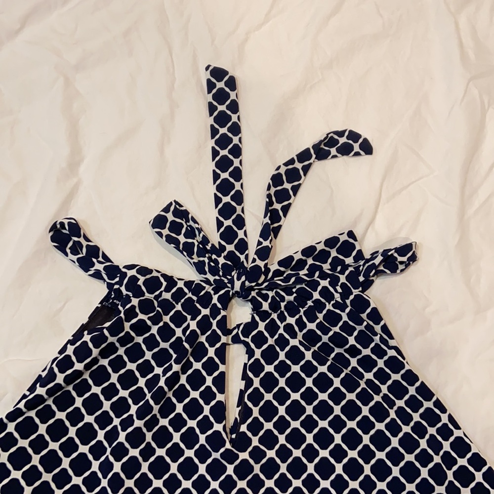 Valerie bertinelli navy blue dress size 14 great condition never worn - Picture 5 of 7